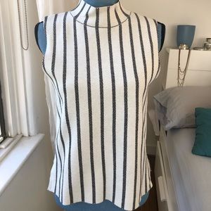 Anthropologie Moth striped sleeveless knit top